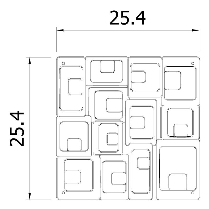 VedoNonVedo Settanta suspended partition - black 3